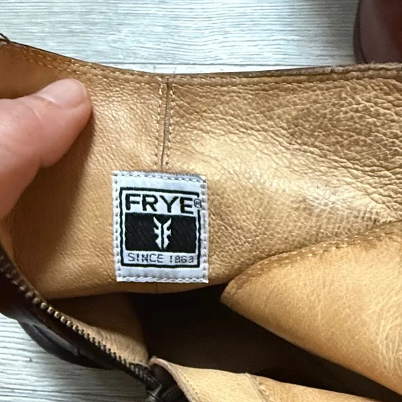 Frye Brown Leather Ankle Boots - Picture 6 of 6